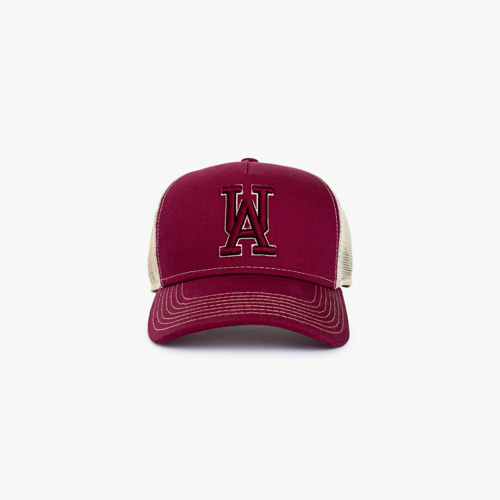 UA TRUCKER MAROON BEIGE