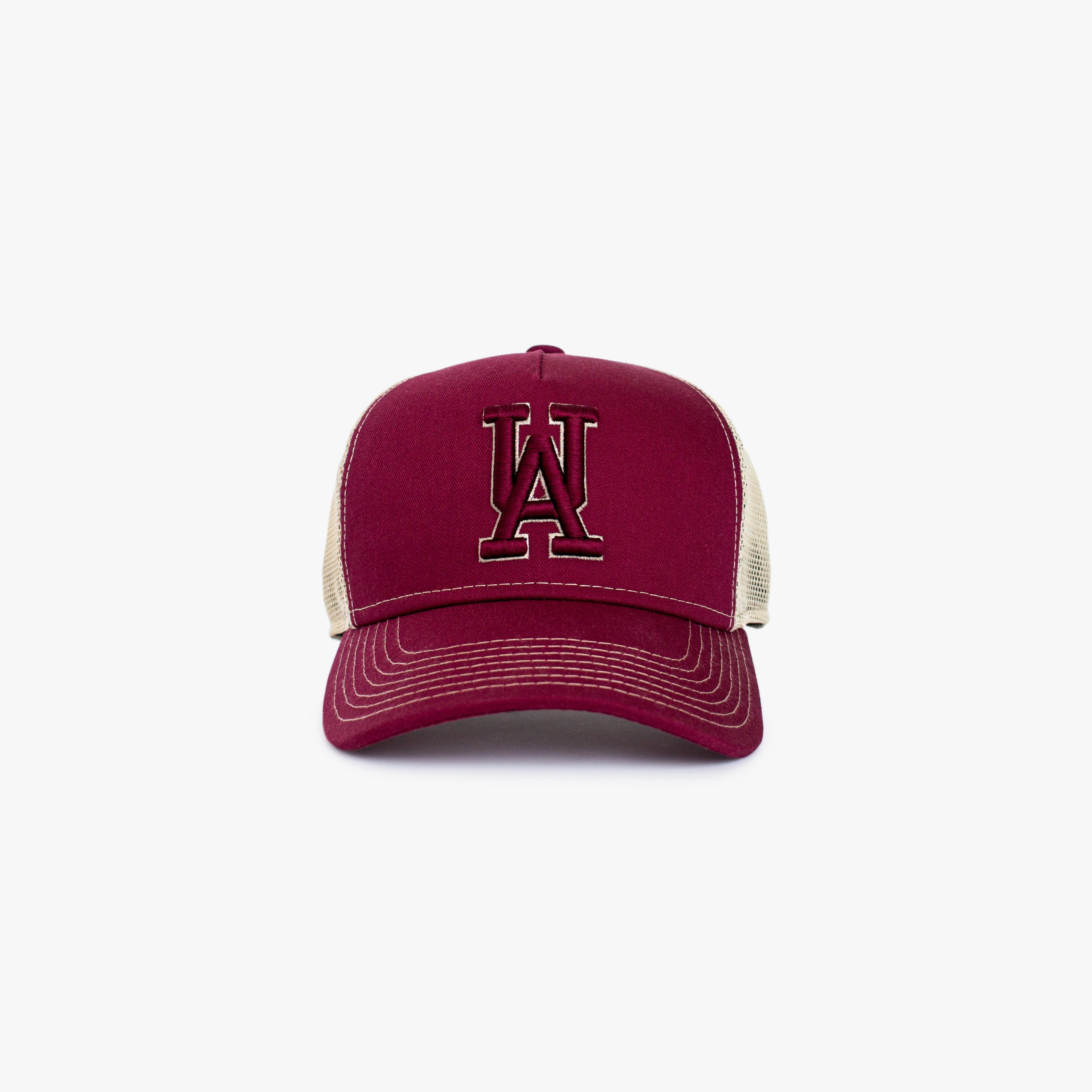 UA TRUCKER MAROON BEIGE