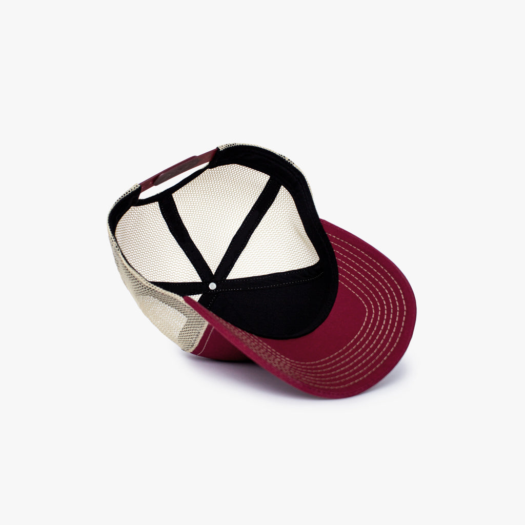 UA TRUCKER MAROON BEIGE