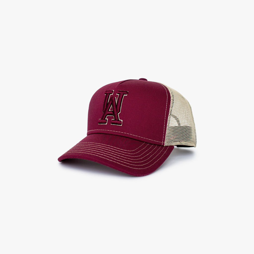 UA TRUCKER MAROON BEIGE